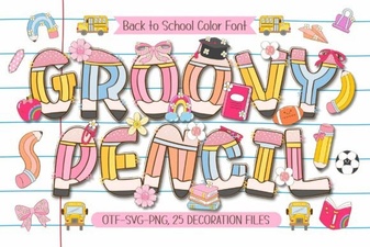 Groovy Pencil Font: Creative Design & Handmade Projects