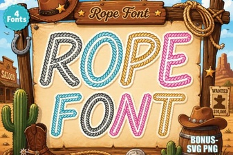 Design Your Projects with Creative Rope Fonts