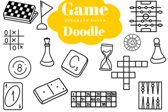 Game Doodle Fonts for Creative Design Projects