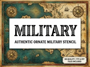 Crafting with Military Style Fonts