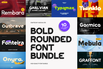 Bold Rounded Fonts for Friendly Web Design