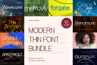 Modern Font Bundles for Minimalist Designs