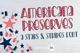 Craft Projects with the Americana Preserves Font