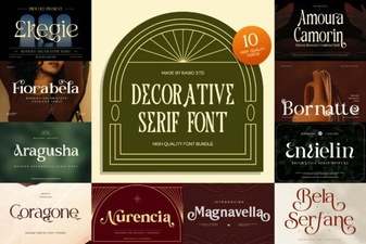 Inspiring Decorative Serif Fonts for Creative Projects