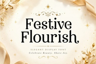 A Festive Flourish Font for Your Holiday Projects